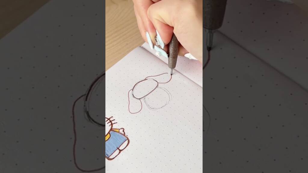 how to draw sanrio’s cinnamoroll in 30 seconds! ✨ #shorts